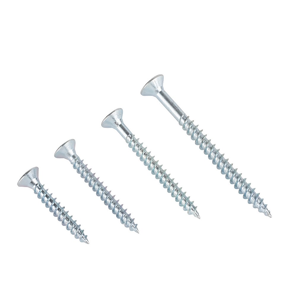 Homebase Zinc Plated Twin Thread Screw KIT Assorted 500 Pack