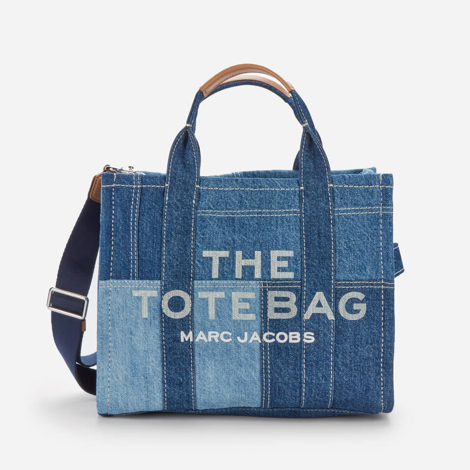 Small T Monogram Denim Tote: Women's Designer Tote Bags