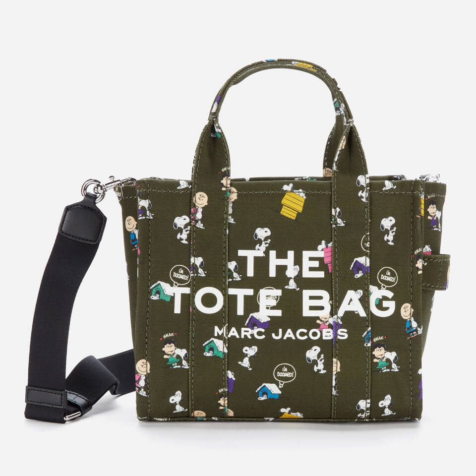 Marc by Marc Jacobs The Tote Bag Peanut Snoopy Green canvas bag