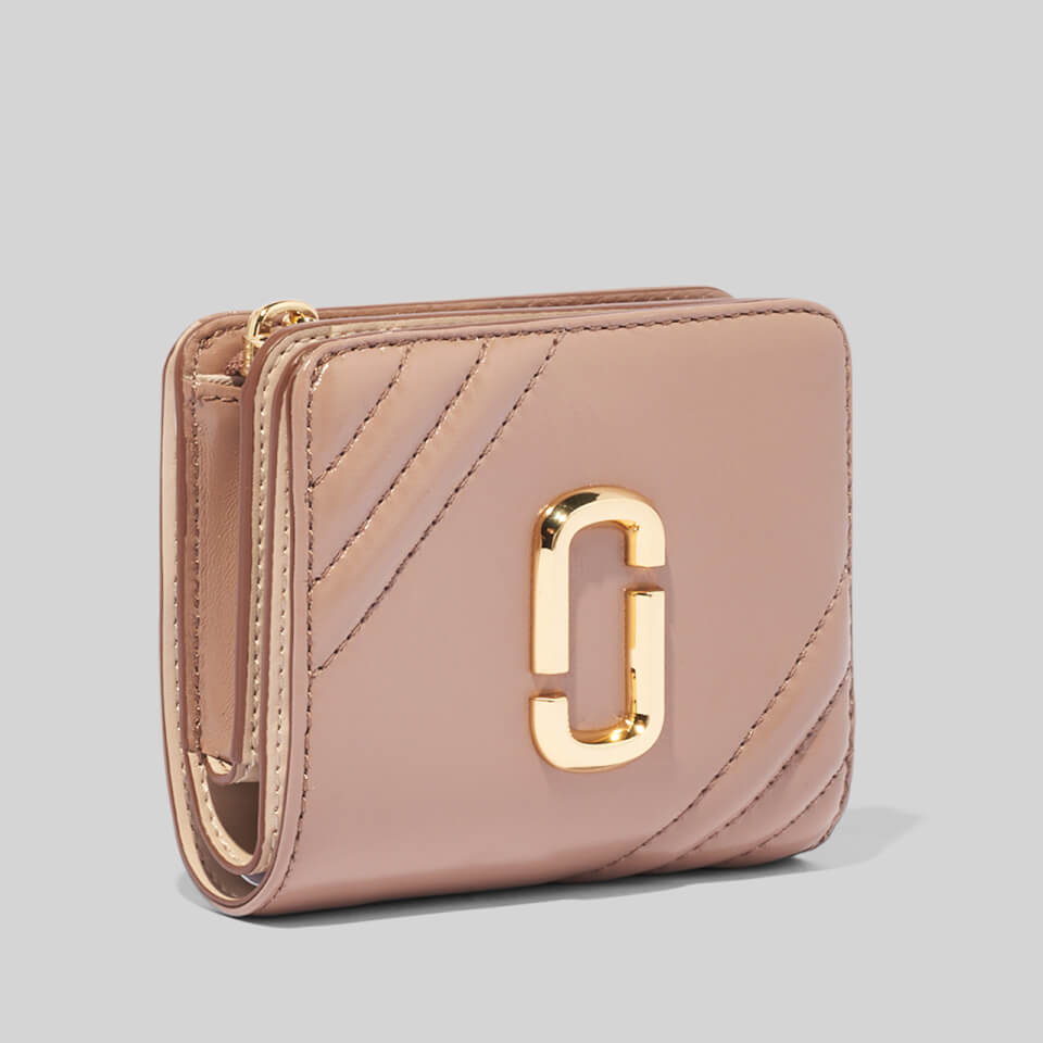 Marc Jacobs Women's Glamshot Mini Compact Wallet - Dusty Beige