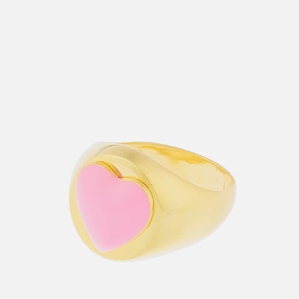 Wilhelmina Garcia Women's Naked Heart Ring - Pink