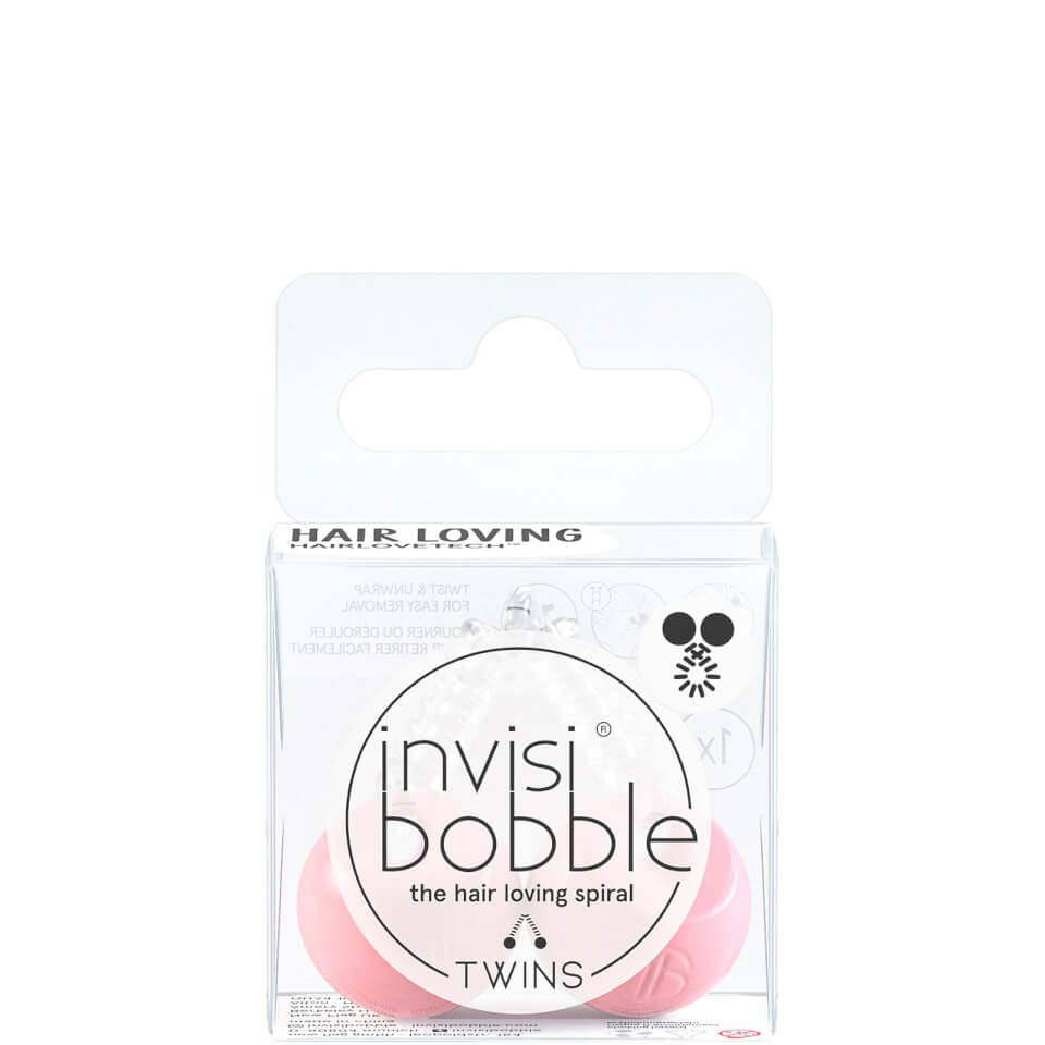 invisibobble Twins Adjustable Hair Tie - Pink