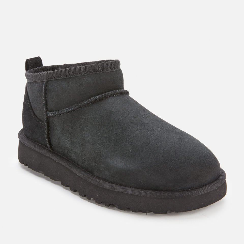 UGG Women's Classic Ultra Mini Sheepskin Boots - Black