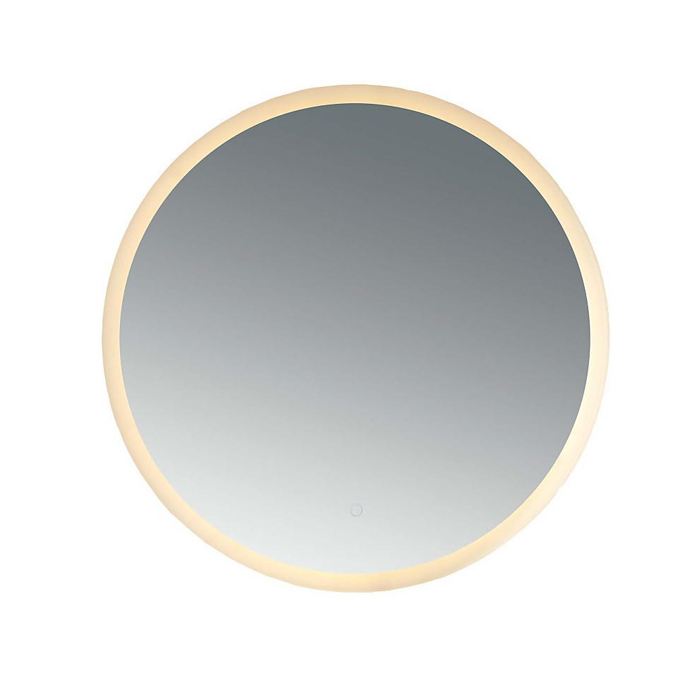 Oaksey Round Frosted Edge Mirror - 800mm