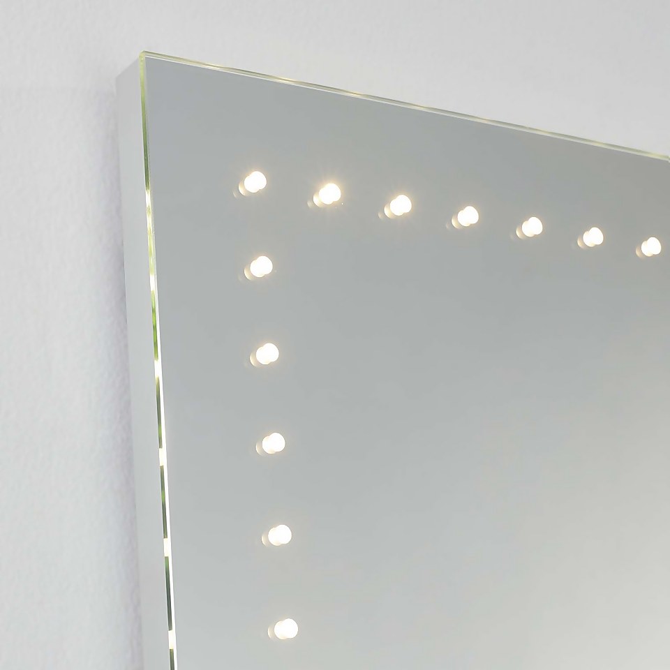Fairford LED Dotted Frame Mirror - 500x700mm
