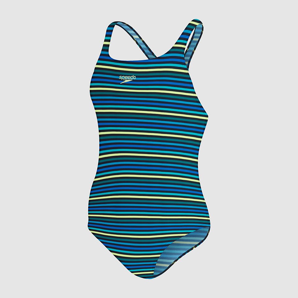 Women's Printed Medalist Swimsuit Navy/Blue
