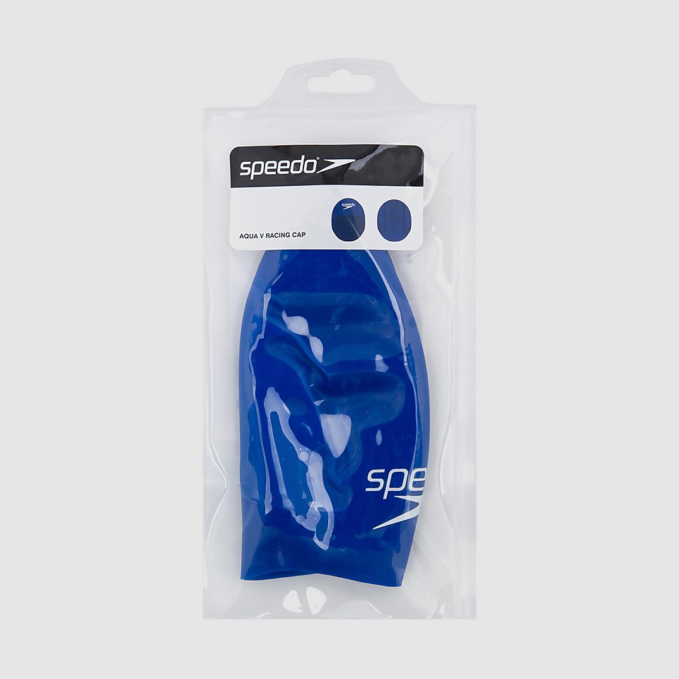 SPEEDO AQUA V CAP AU BLUE/WHITE