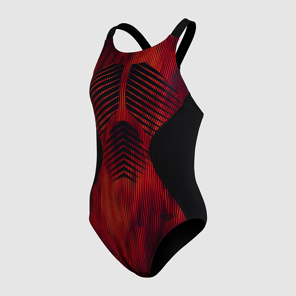 SPEEDO PRO END+ PT 1PC AF RED/BLACK