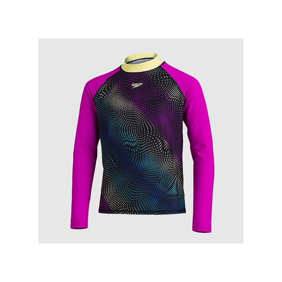 SPEEDO LS RASH TOP SET JF BLACK/PURPLE