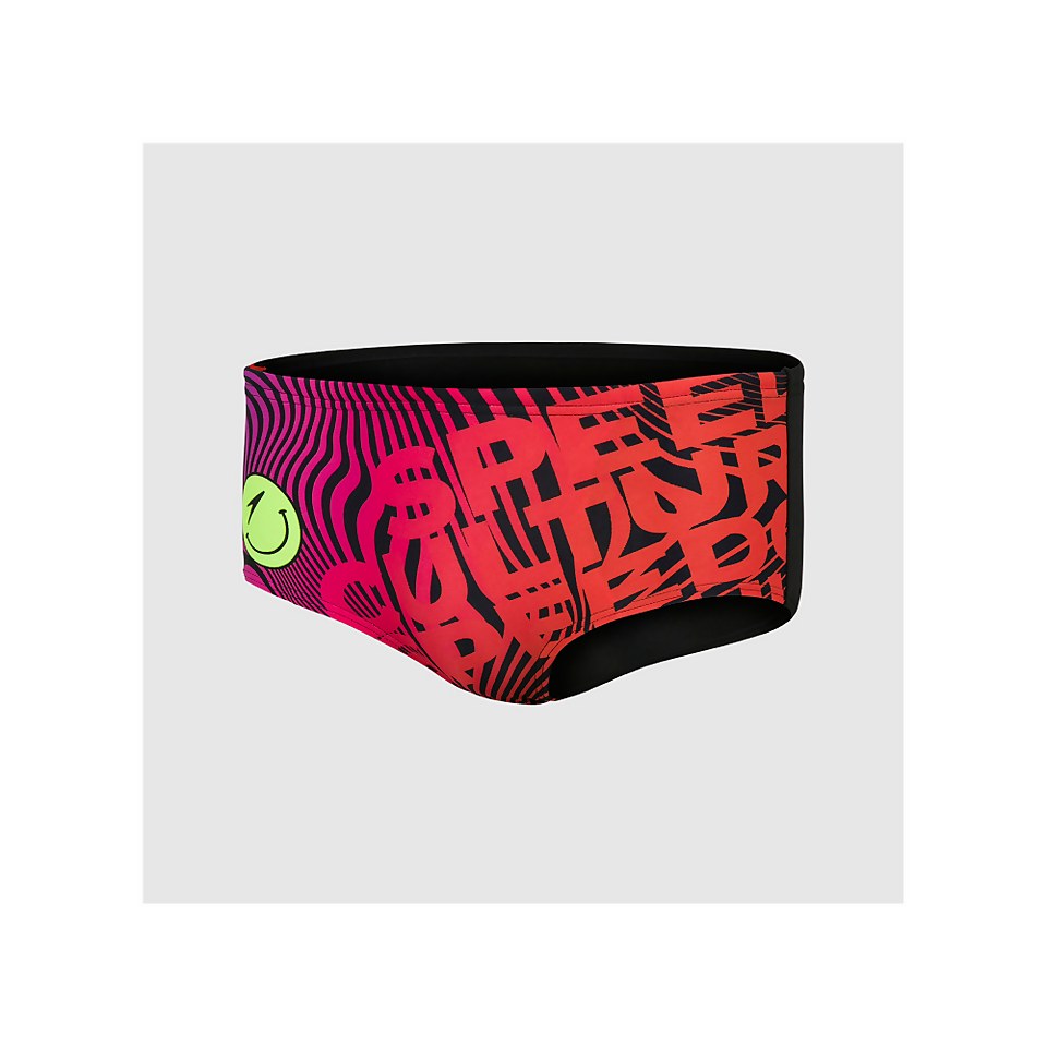 Boys' Placement 13cm Trunks Black & Purple