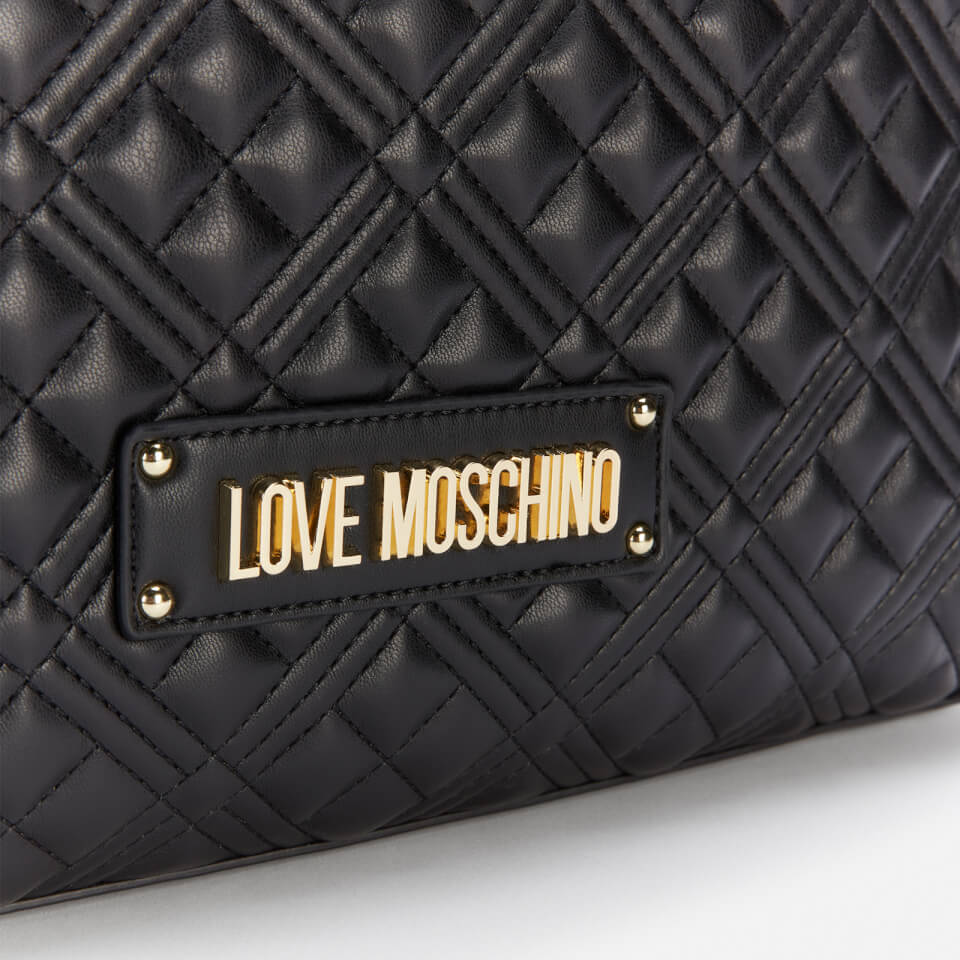 Love Moschino Women's Quilted Tote Bag - Black