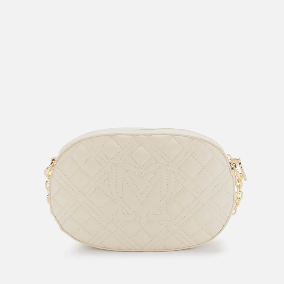 Love Moschino Women's Quilted Camera Bag - Nude