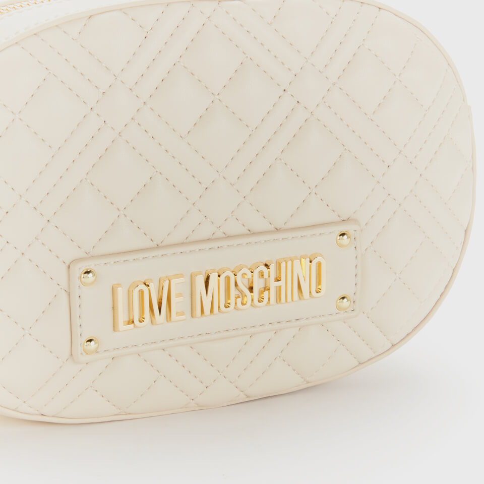 Love Moschino Women's Quilted Camera Bag - Nude
