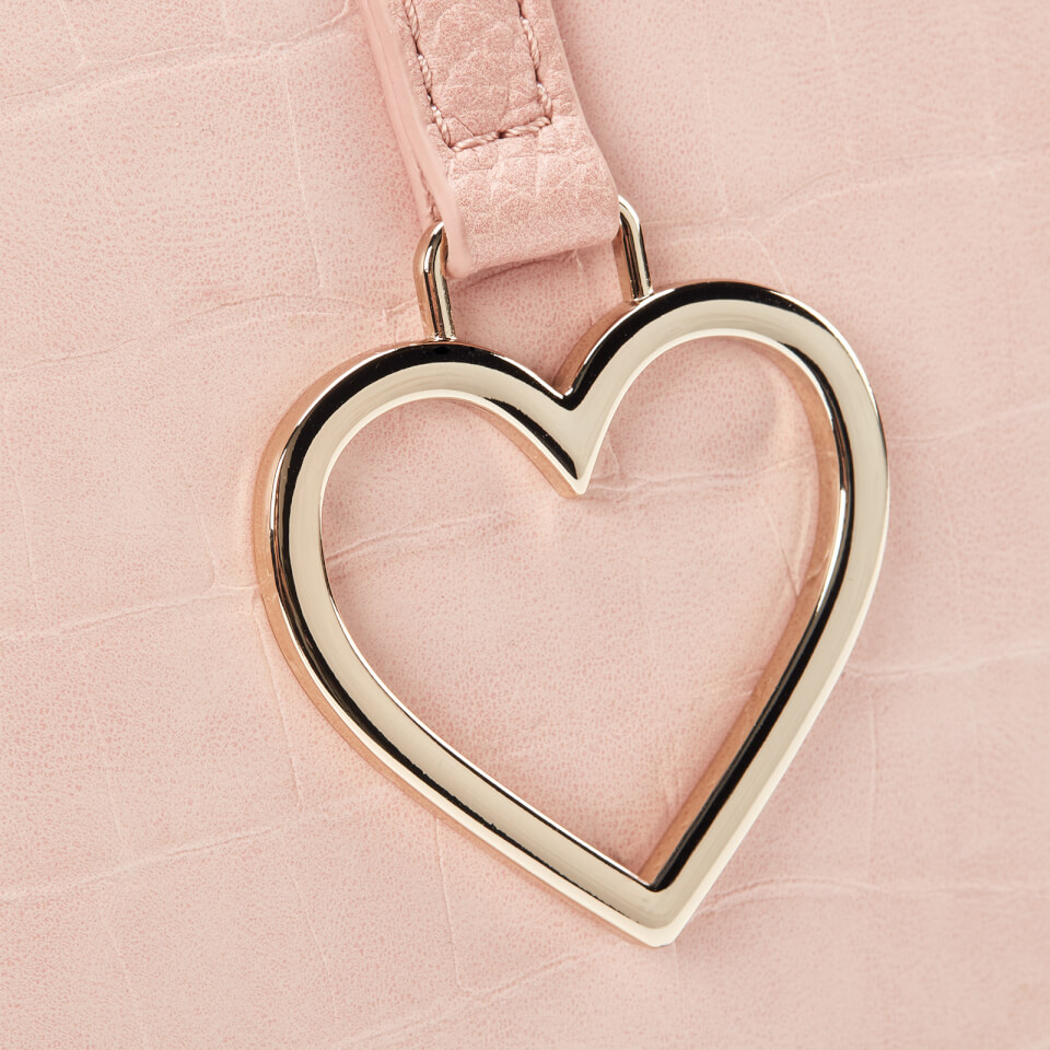 Love Moschino Women's Heart Pendant Phone Bag - Light Pink