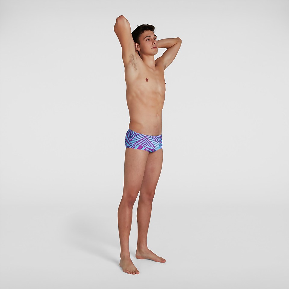 Boys' Placement 13cm Club Trunks Purple & Blue