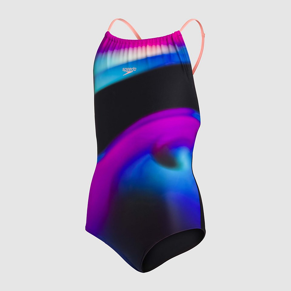 SPEEDO STAR 1PC JF BLACK/ORANGE