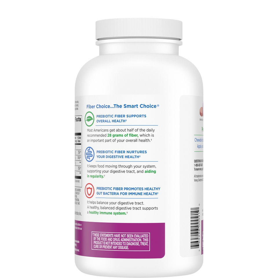 Fiber Choice® Daily Prebiotic Fiber Chewable Tablets GLP1 Nutrition