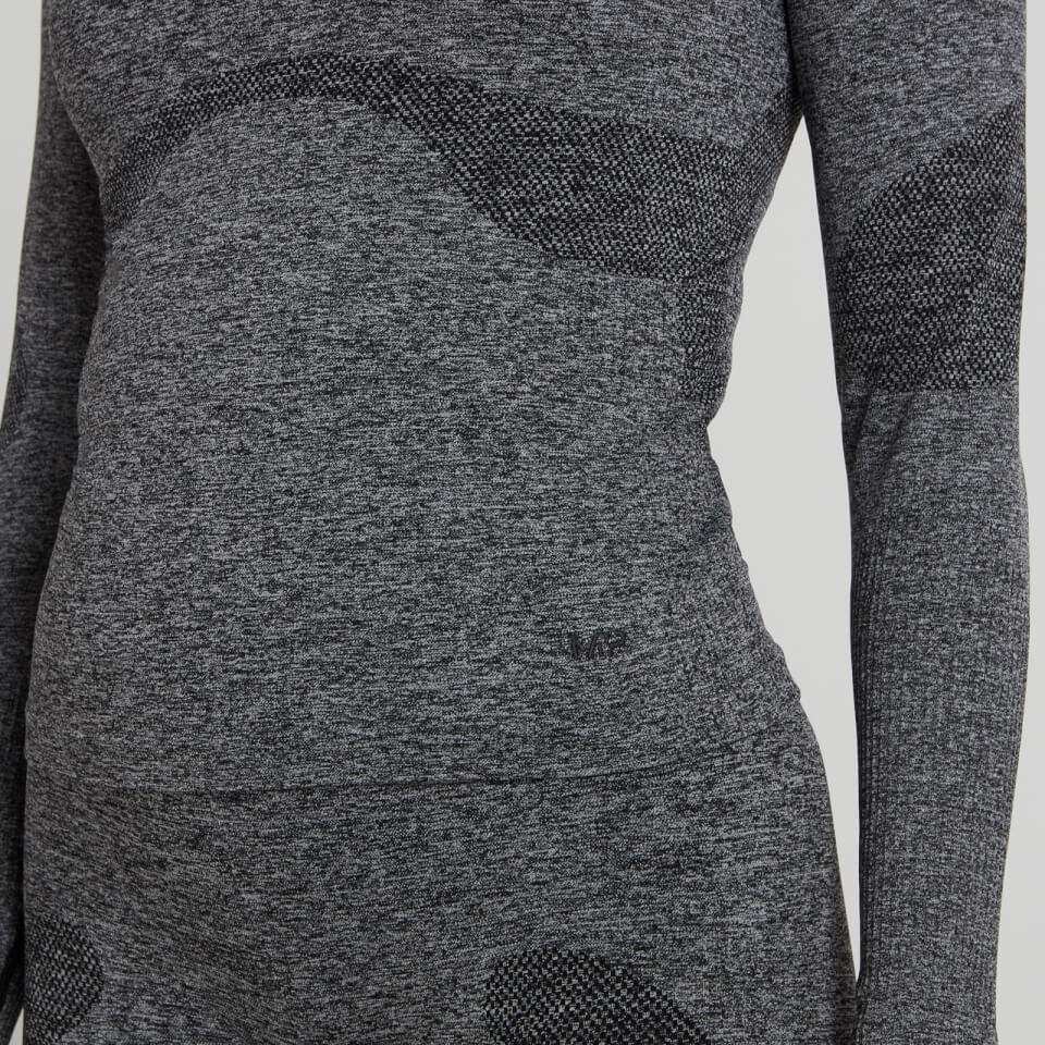 MP Women's Dynamic Training Seamless Long Sleeve Top - Washed Black