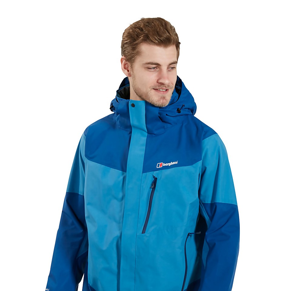 Men's Arran Waterproof Jacket - Blue / Dark Blue