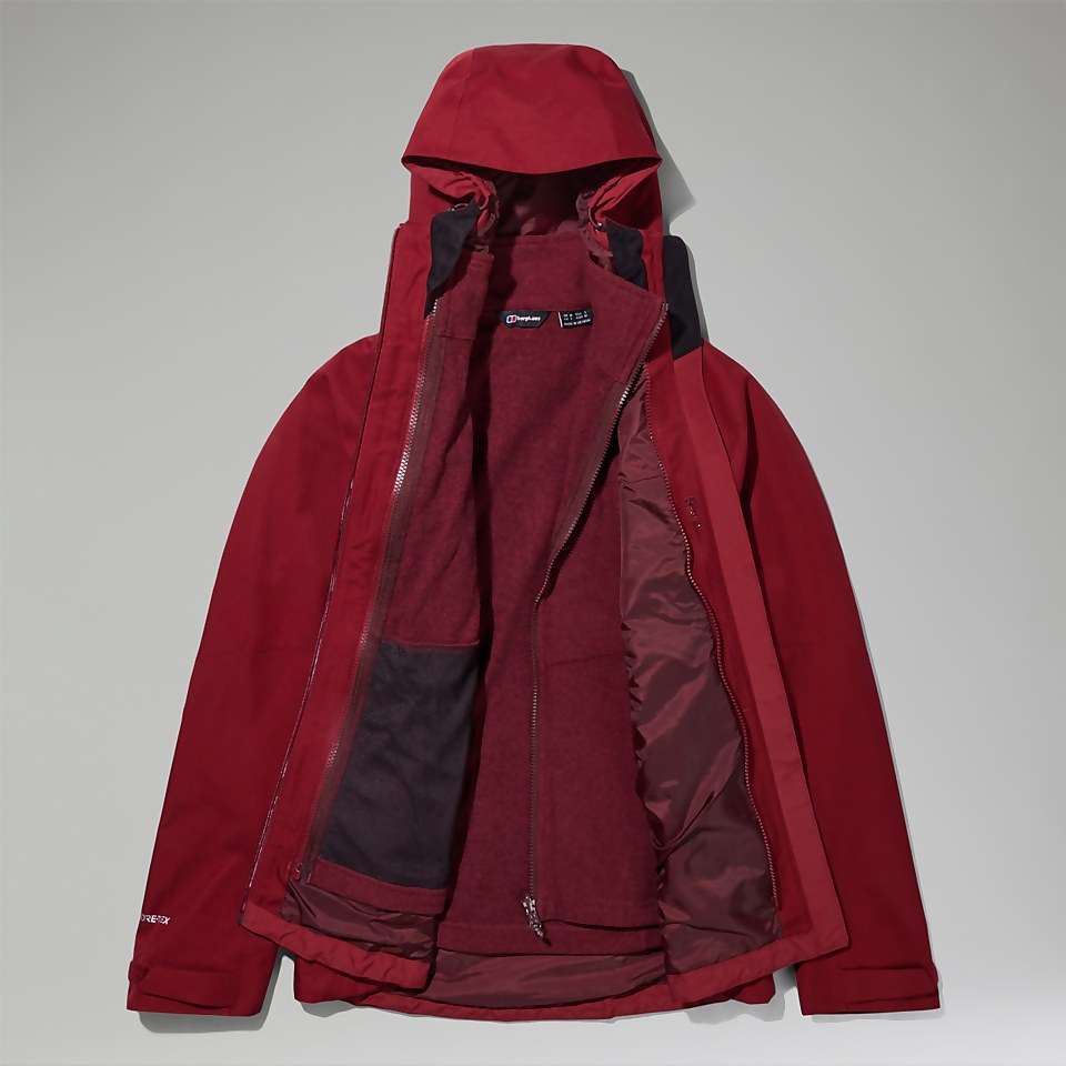 Fellmaster Gemini 3-In-1 Jacke für Damen - Dunkelrot