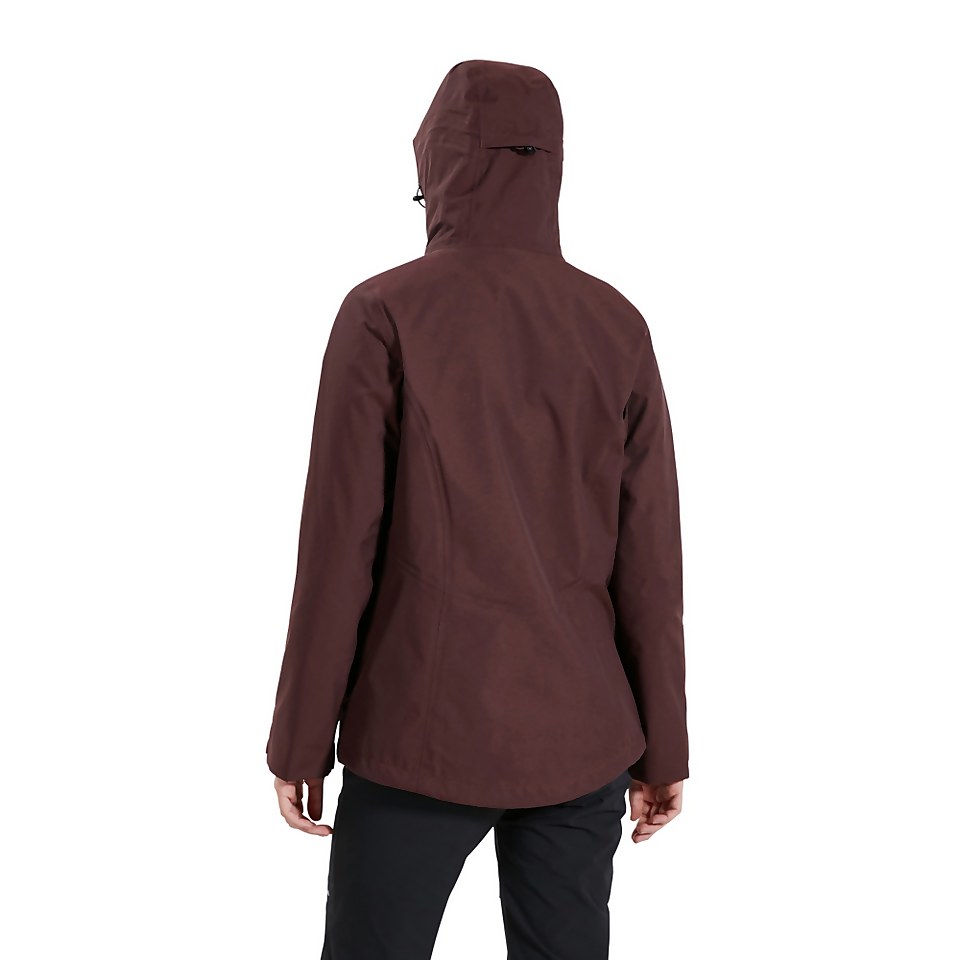 Women's Nalleru 3 in 1 Waterproof Jacket - Brown