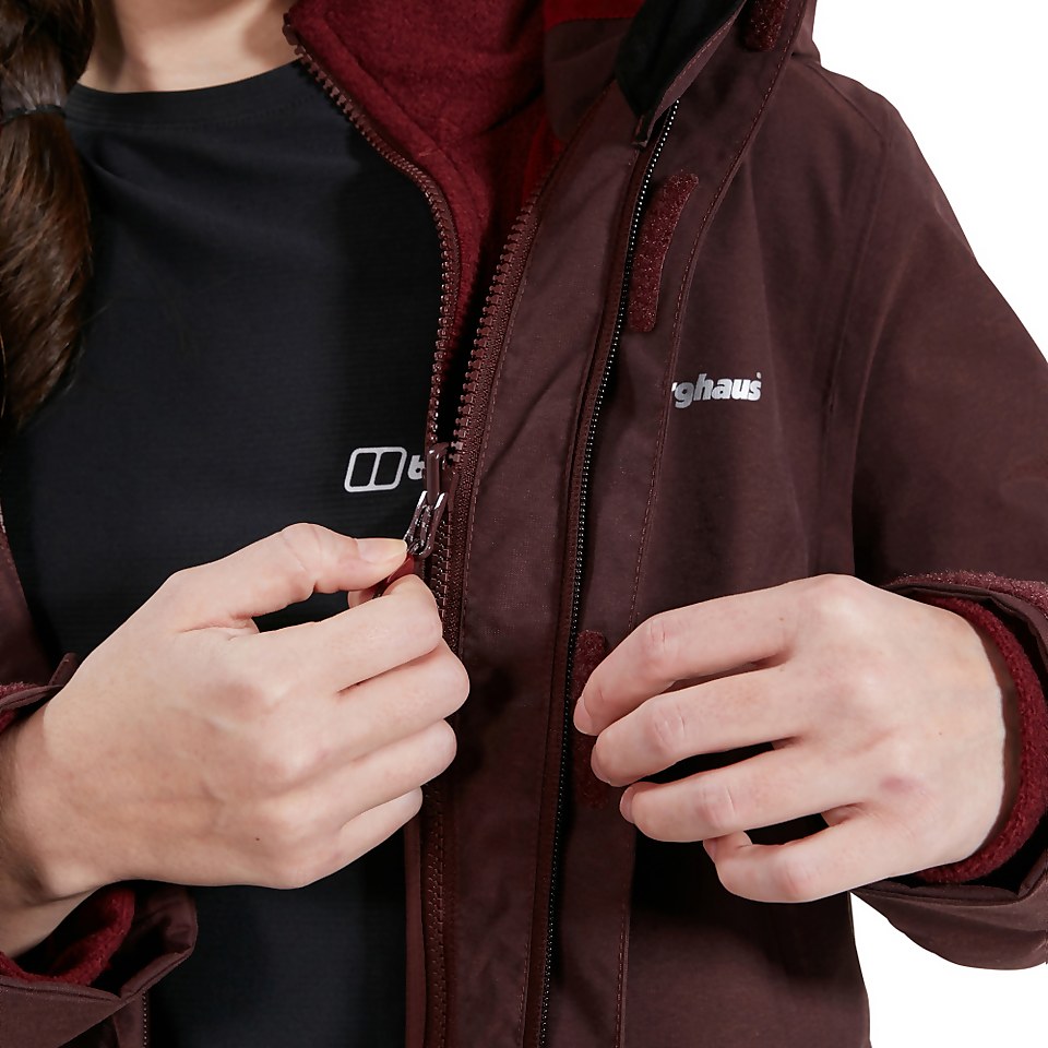 Women's Nalleru 3 in 1 Waterproof Jacket - Brown