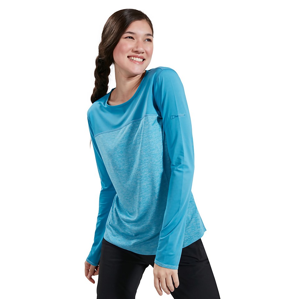BERGHAUS VOYAGER TECH TEE BASECREWLS AF LTBLU/BLU