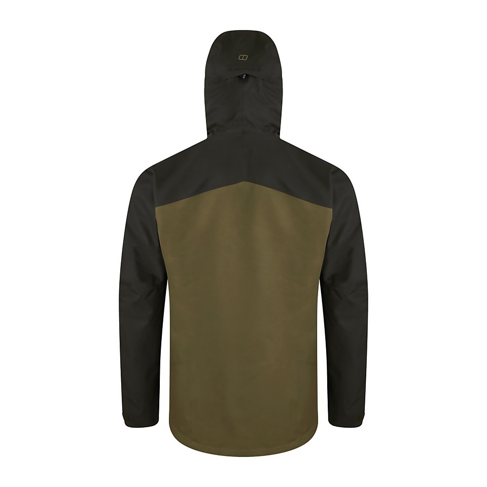 Men's Fellmaster InterActive Waterproof Jacket - Brown / Green