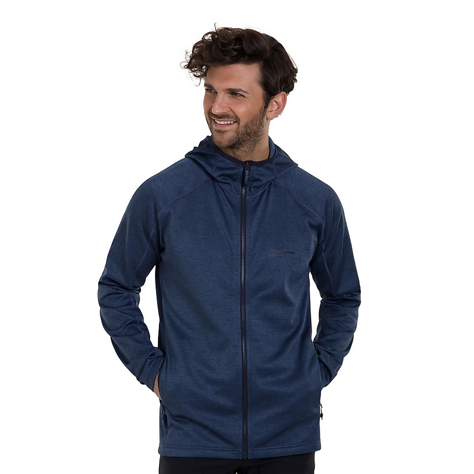 Men's Spitzer Hooded Interactive Fleece - Blue / Purple