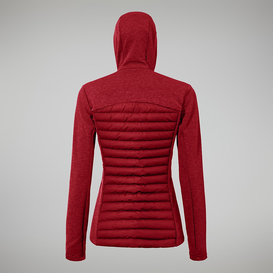 Women's Nula Hybrid Jacket - Dark Red