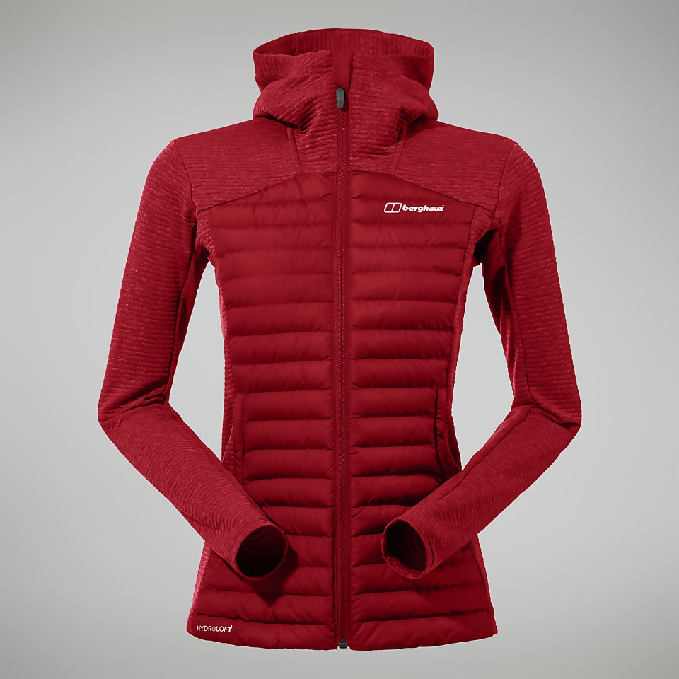 Nula Hybrid Jacken für Damen - Dunkelrot