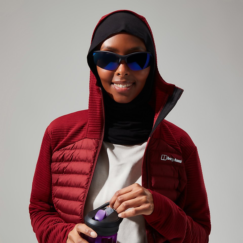 Nula Hybrid Jacken für Damen - Dunkelrot
