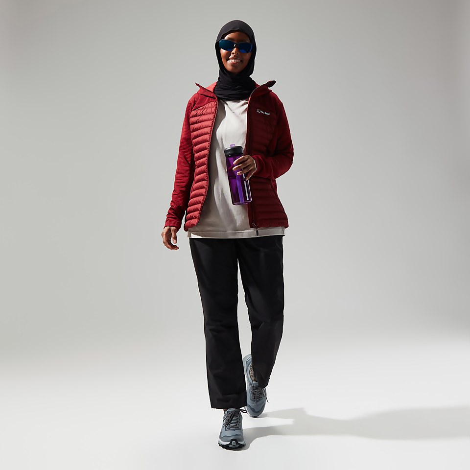 Nula Hybrid Jacken für Damen - Dunkelrot