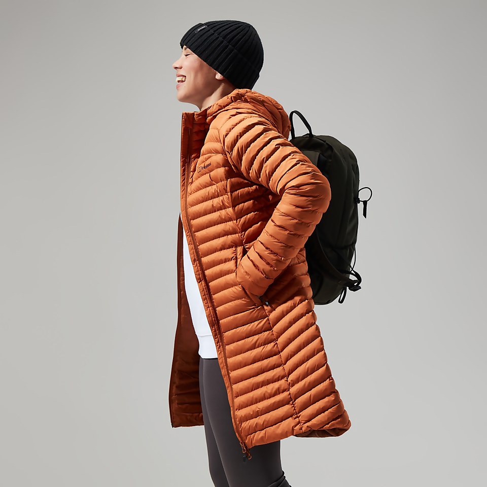 Nula Micro Long Jacken für Damen - Braun