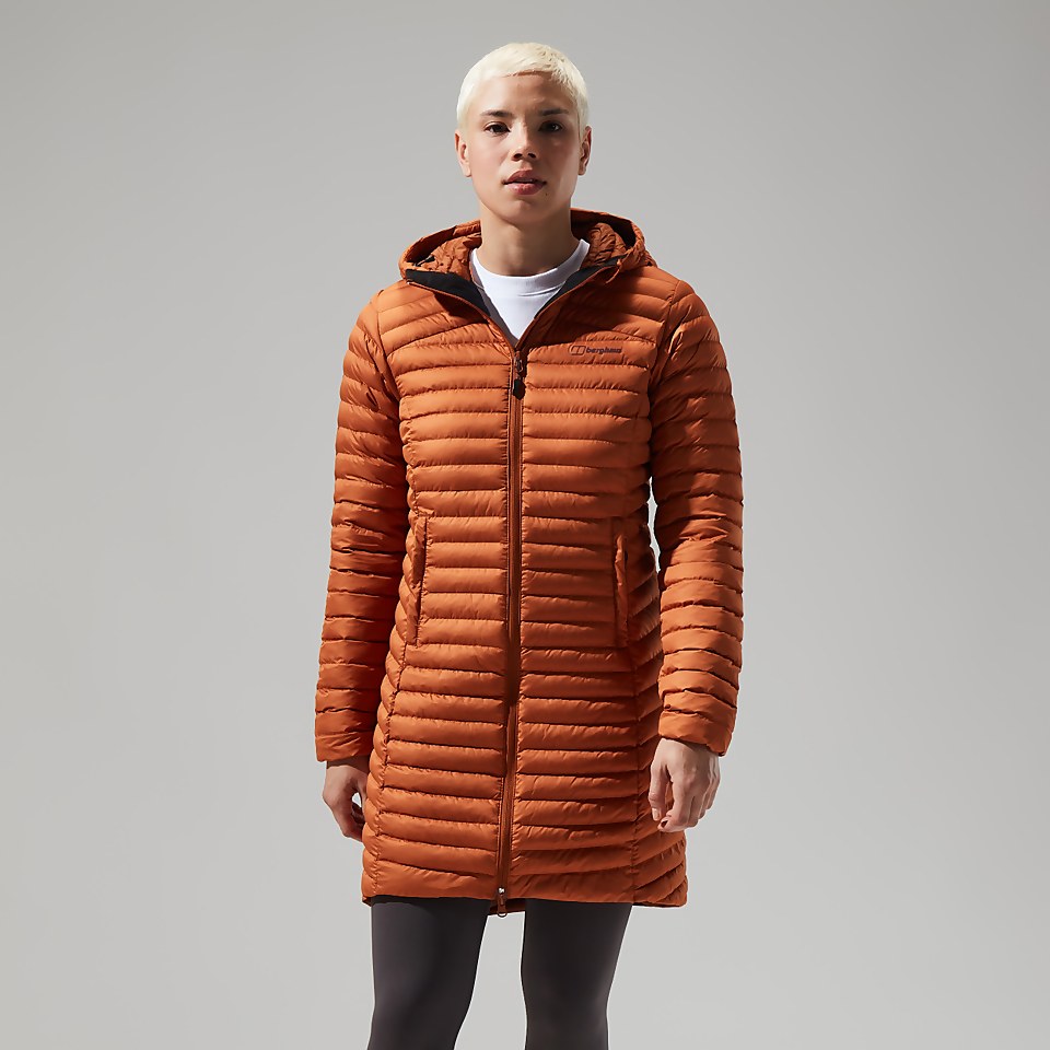 Nula Micro Long Jacken für Damen - Braun