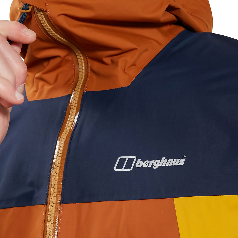 Men's Sky Hiker Waterproof Jacket - Brown / Blue