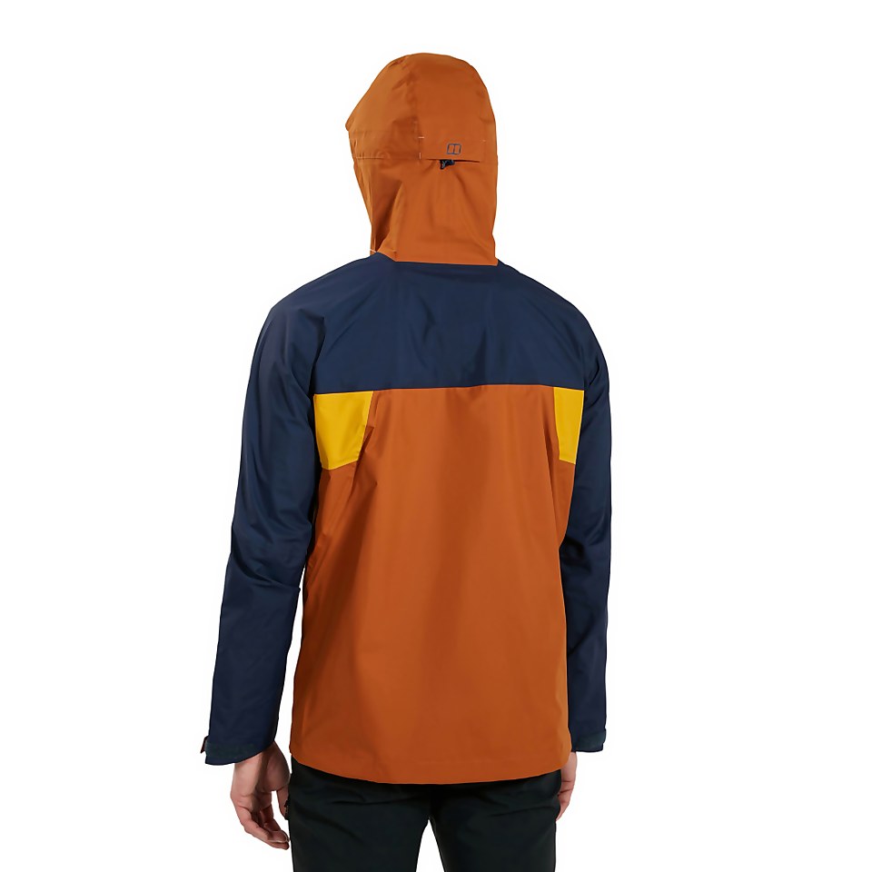 Men's Sky Hiker Waterproof Jacket - Brown / Blue