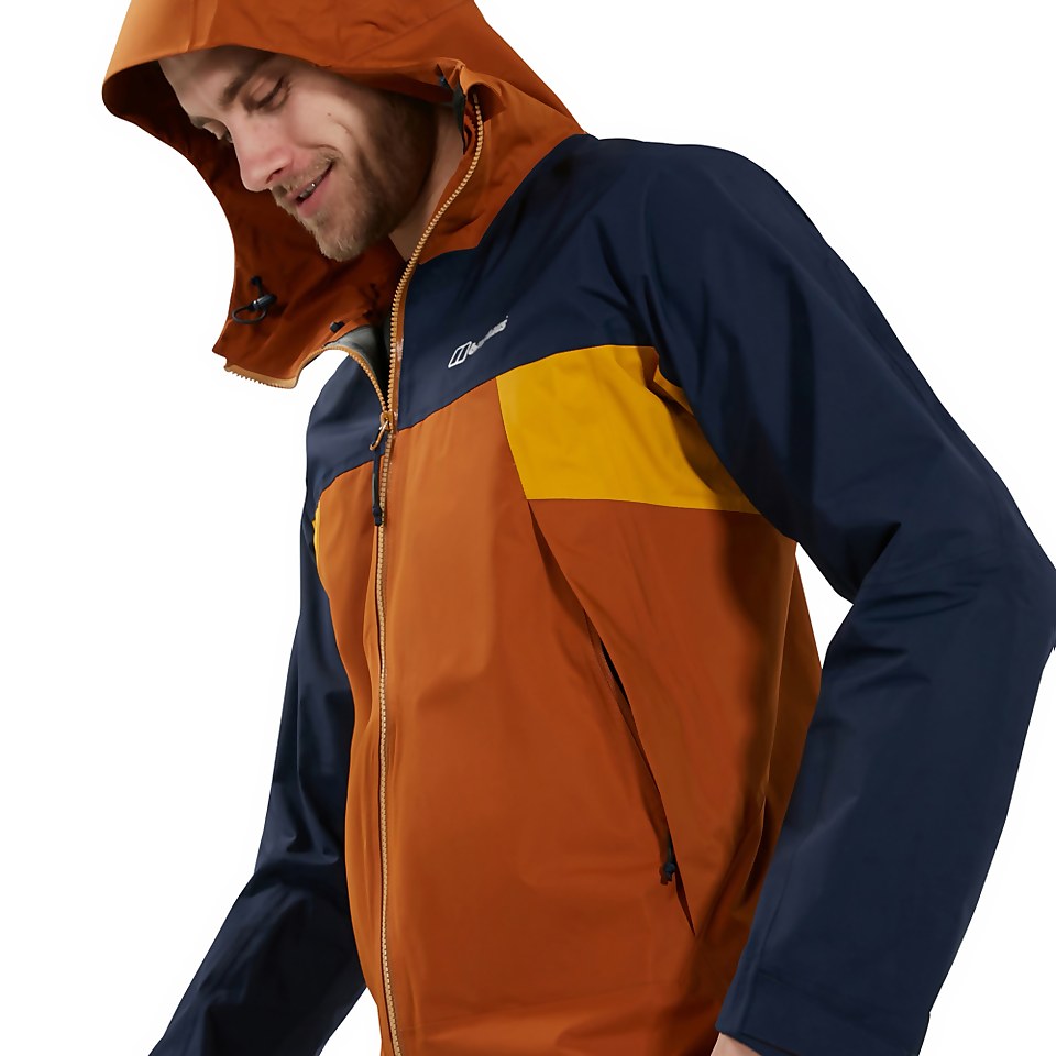Men's Sky Hiker Waterproof Jacket - Brown / Blue