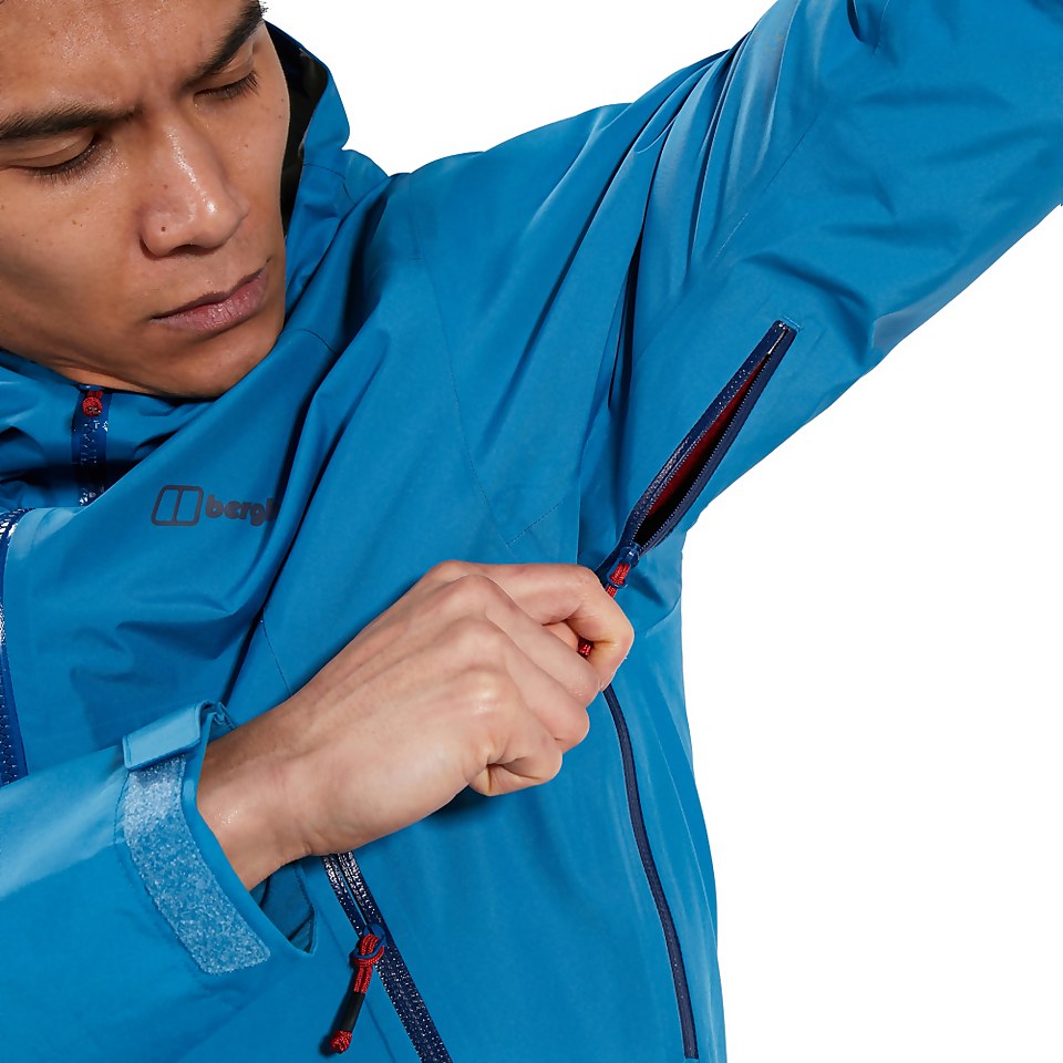 BERGHAUS PACLITE PEAK VENT SHELL JKT AM BLU/BLU