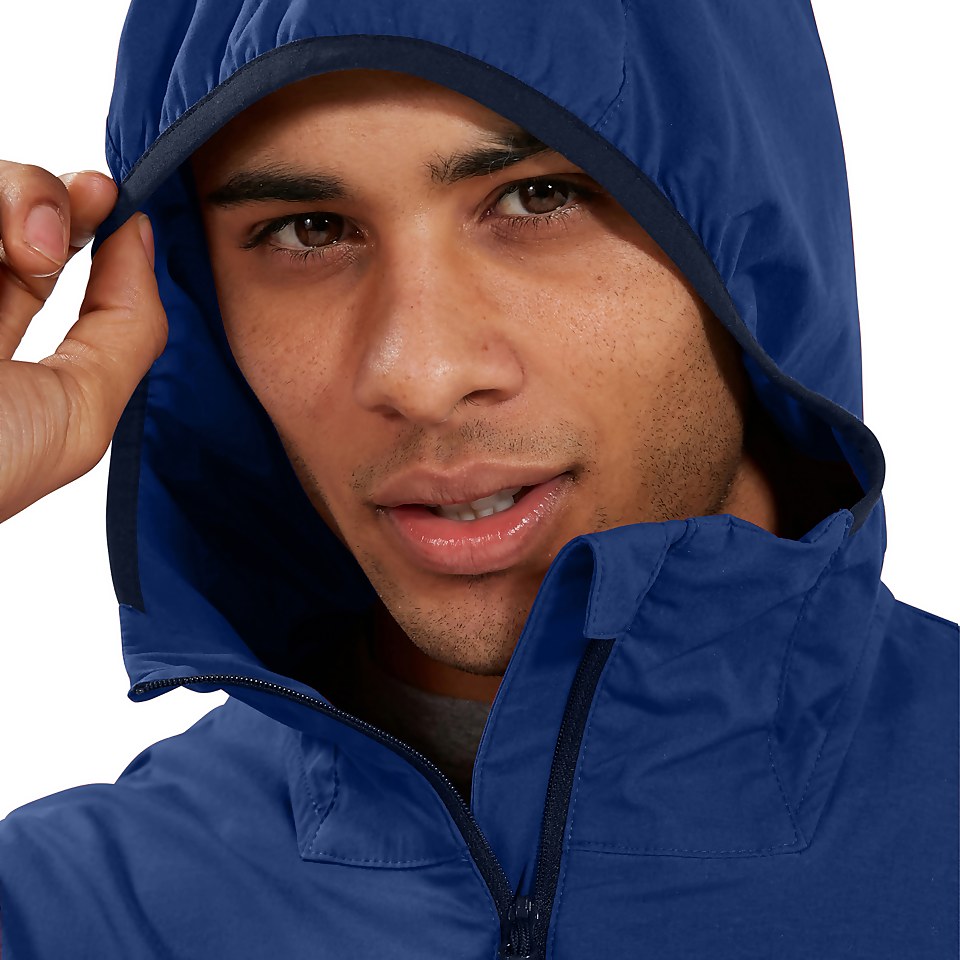 Men's Theran Softshell Hooded Half Zip Jacket - Blue