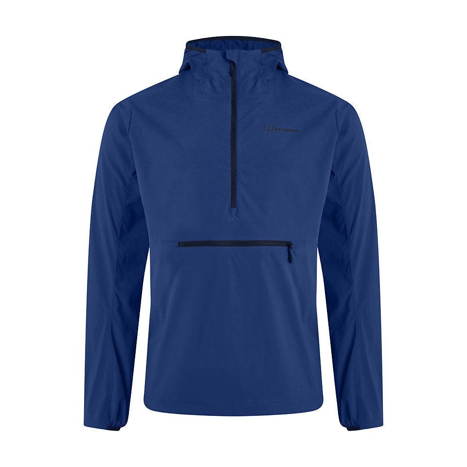Men's Theran Softshell Hooded Half Zip Jacket - Blue