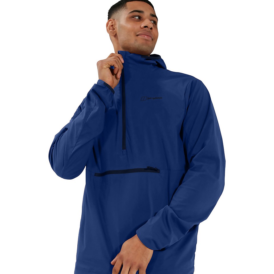 Men's Theran Softshell Hooded Half Zip Jacket - Blue
