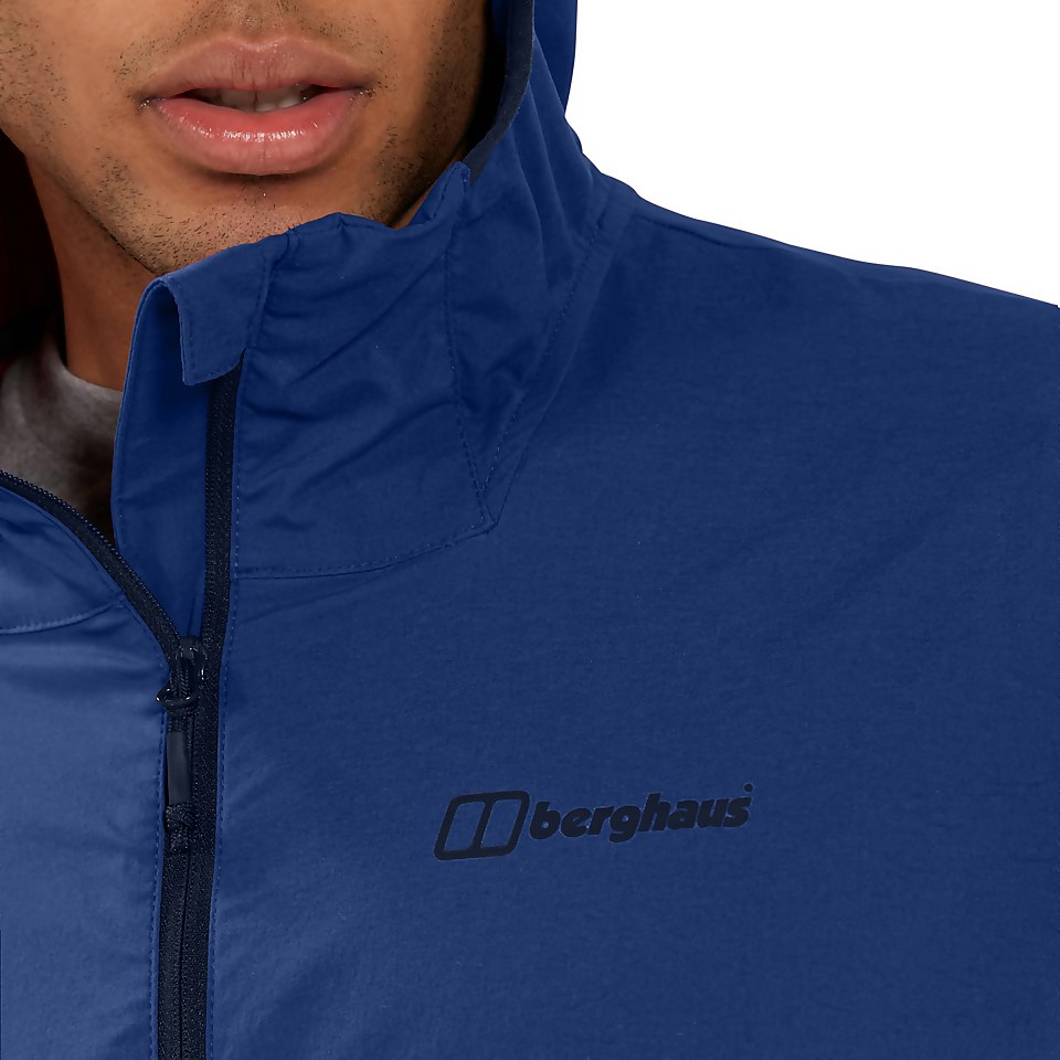 Men's Theran Softshell Hooded Half Zip Jacket - Blue