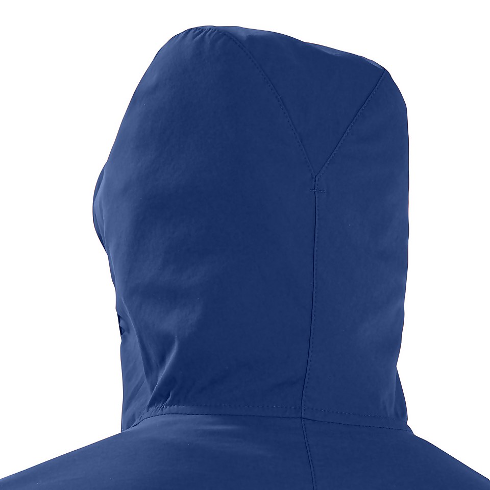 Men's Theran Softshell Hooded Half Zip Jacket - Blue