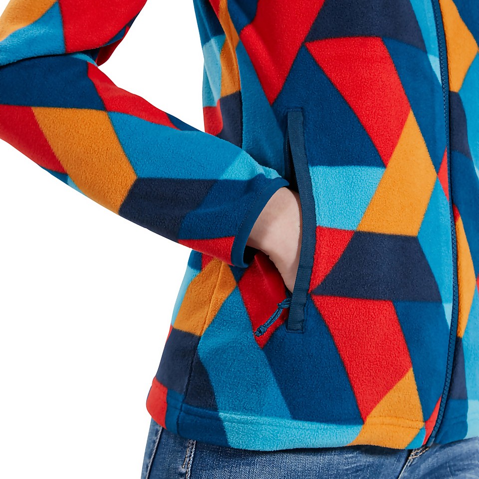 Women's Navala Fleece Jacket - Red / Blue