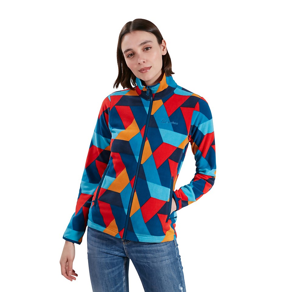 Women's Navala Fleece Jacket - Red / Blue