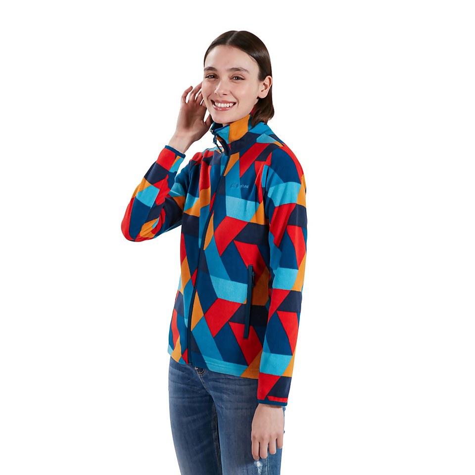 Women's Navala Fleece Jacket - Red / Blue
