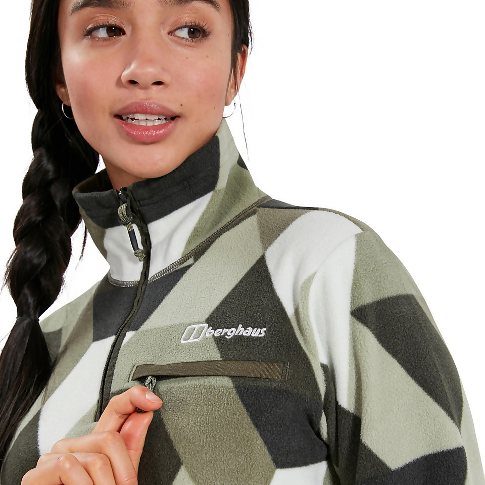 Women's Navala Half Zip Fleece Jacket - Green