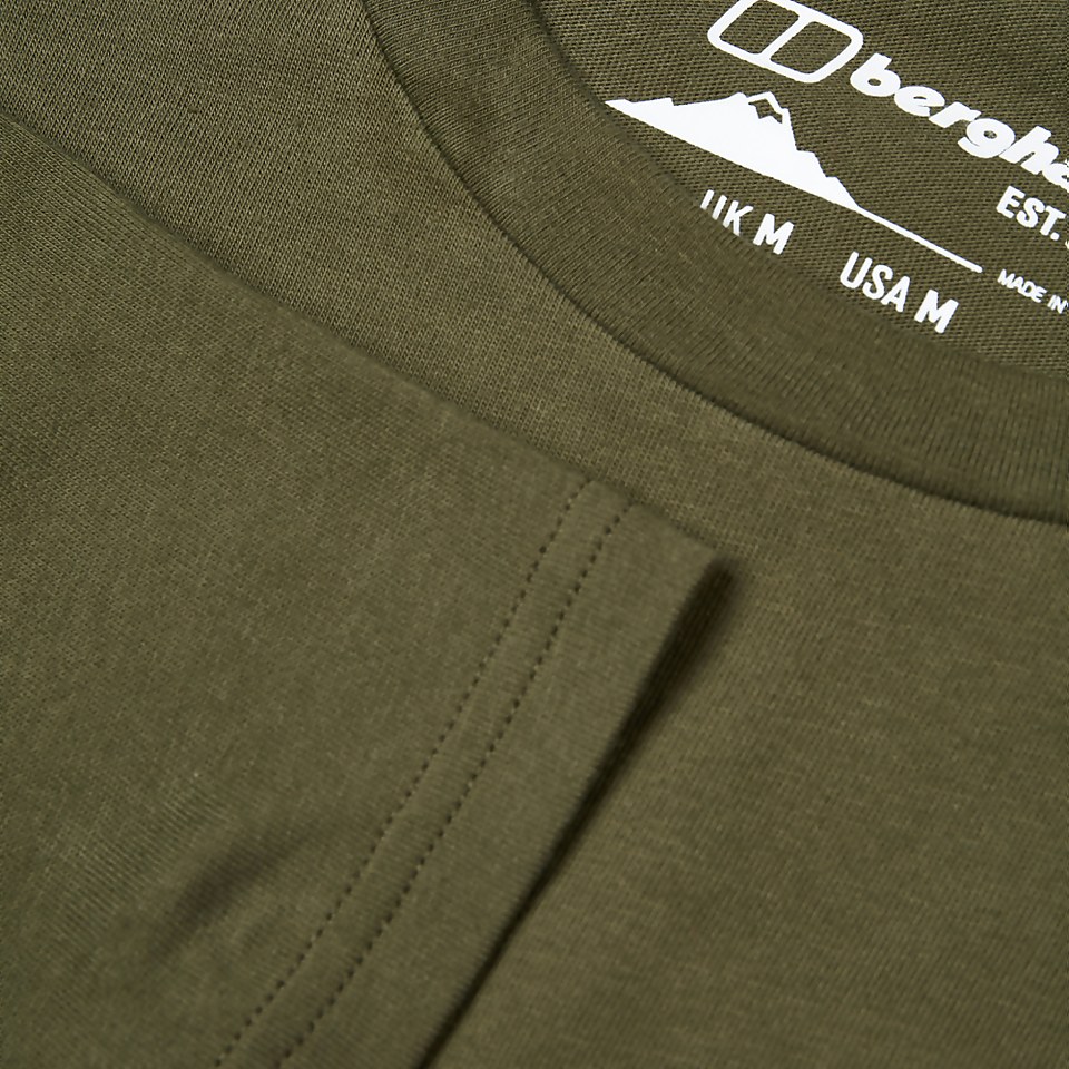 Men's Organic Big Logo T-Shirt Dark Green