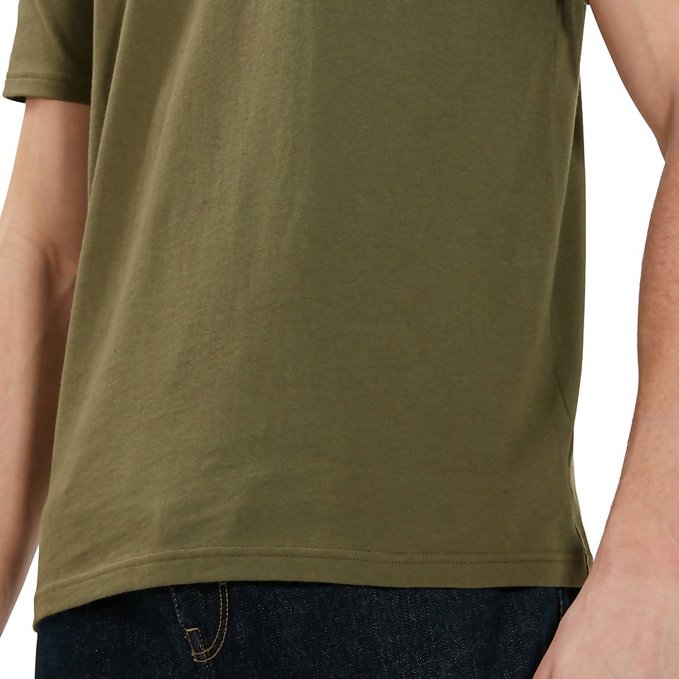 Men's Organic Classic Logo T-Shirt Dark Green